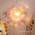 Lamp Feathers Party Decoration Fluffy Feathers Fairy Copper